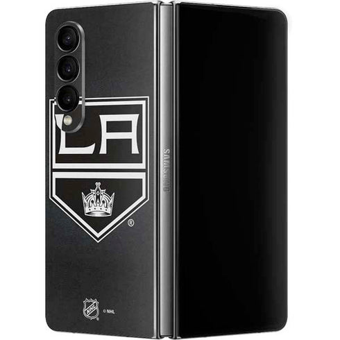 NHL Los Angeles Kings Black Background Galaxy Z Fold4 5G Skin